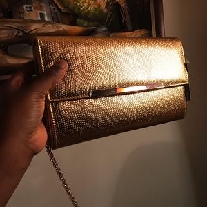 Gold clutch